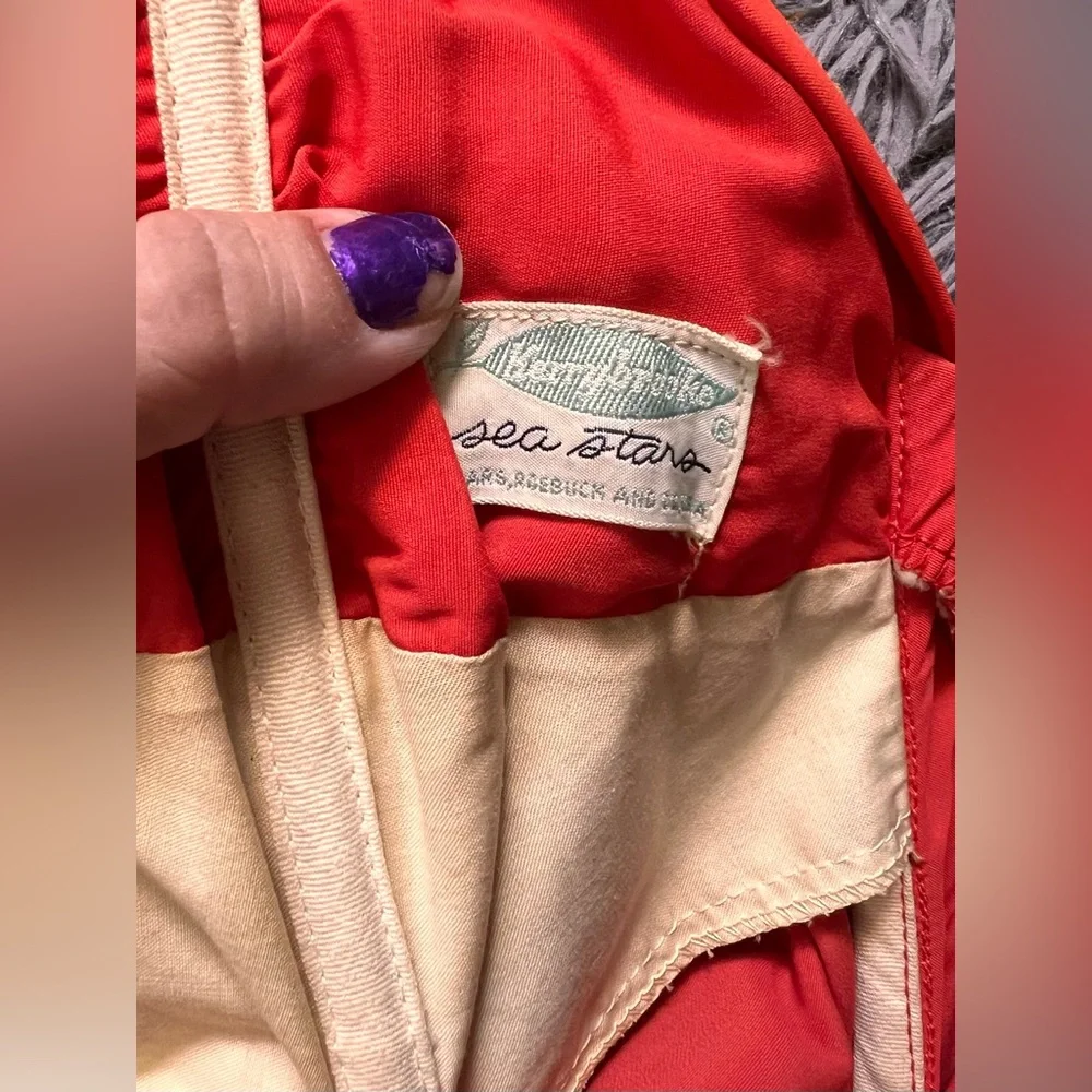 True Vintage 1950s Kerrybrooke Sea Stars Womens One Piece Swimsuit - Picture 7 of 10